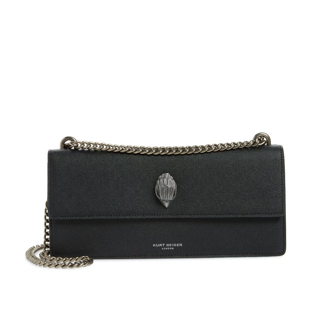 Kurt Geiger London Shoreditch Long Leather Crossbody Hand Bag Purse Handbag